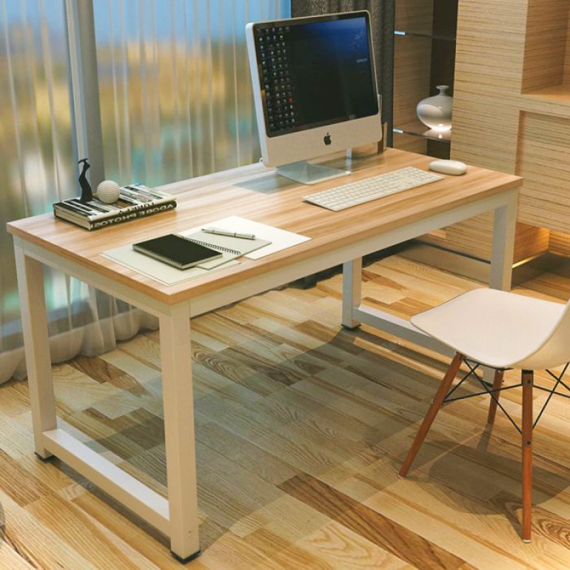 light walnut desk